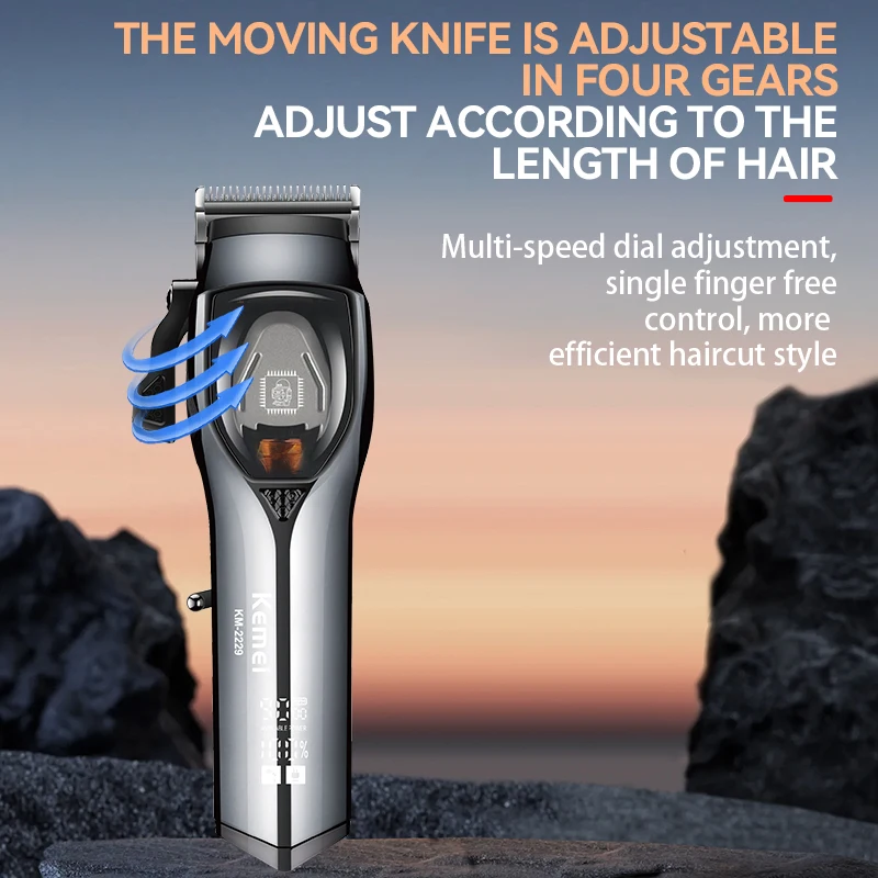 KEMEI km-2229 Rechargeable Hair Trimmer Hair Clippers Professional Razor Barber Use Hair Clipper 9000 RPM