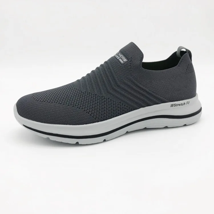 Logo Custom Light Wight Men Sneakers Comfortable Flat Sole Sport Breathable Mesh Running Shoes