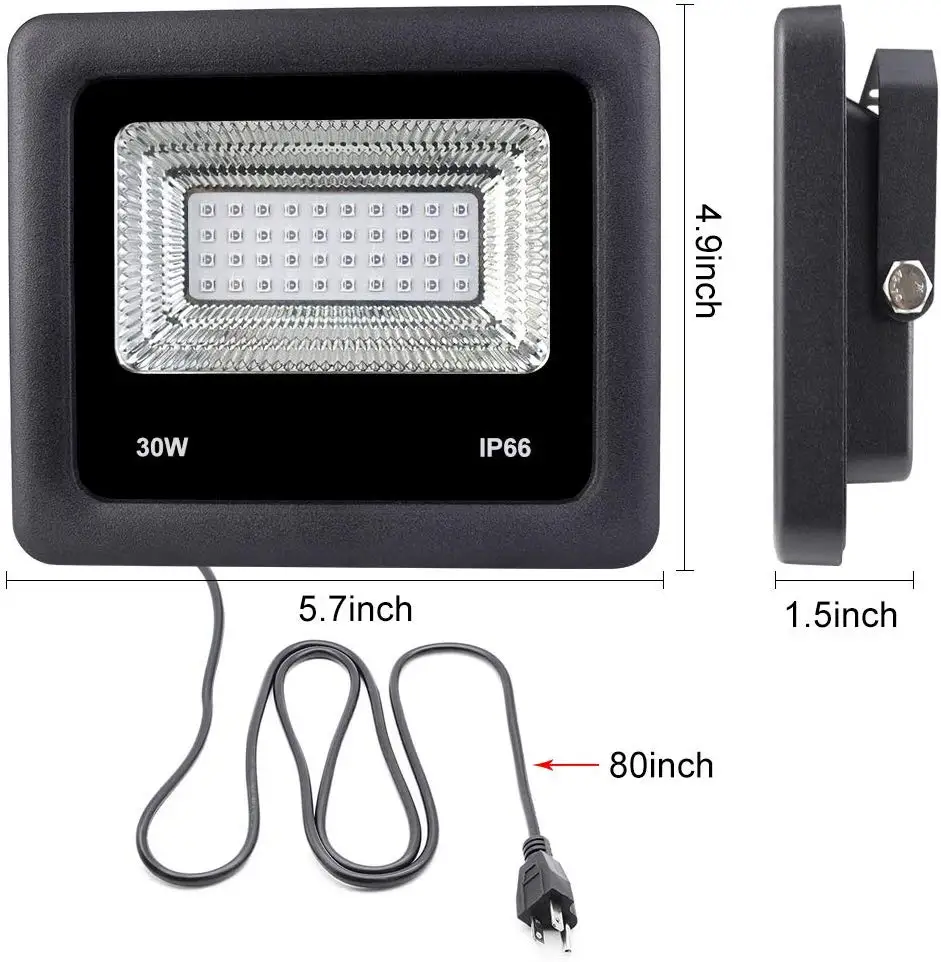 395-405NM 10W Outdoor IP66 Waterproof  UV LED Flood Light  with Plug ,  10W UV Led Black Light