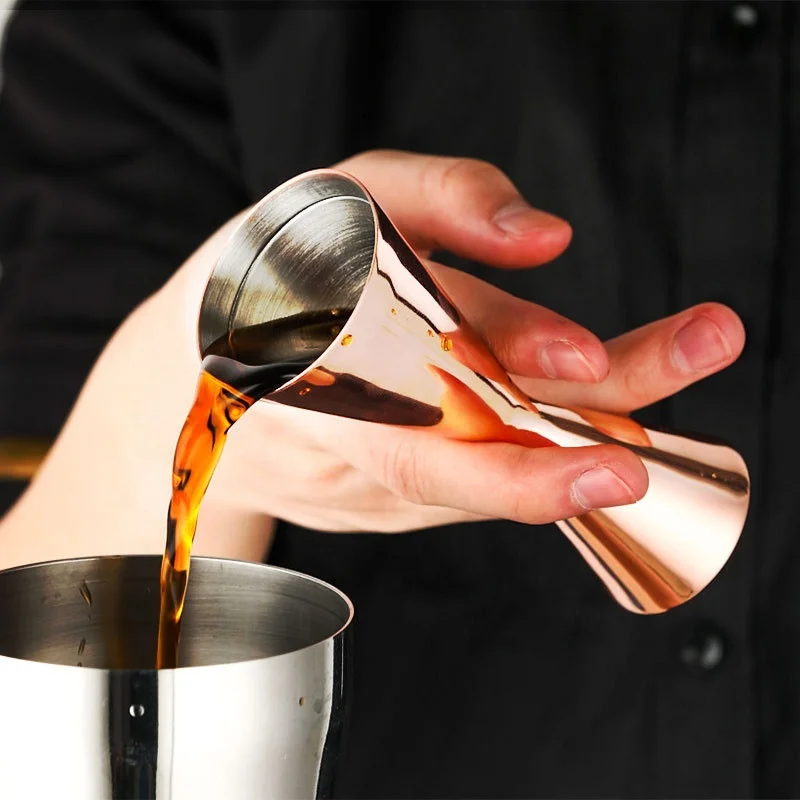 Gold/Rose Gold/Black Stainless Steel Measuring Double Cup Bartender Cocktail bar 30/60 ml