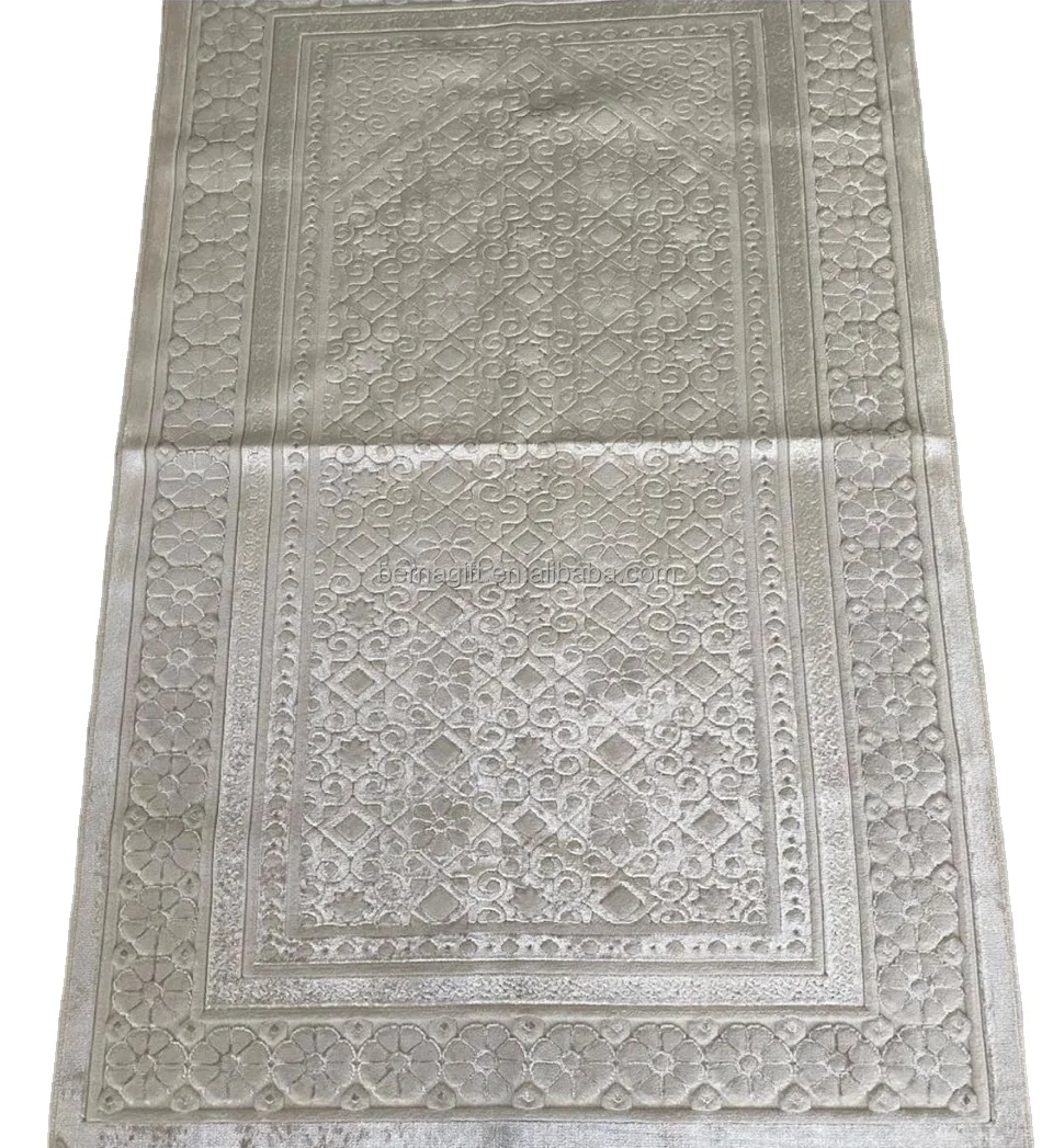 Sajadah 2021 Muslim soft material embossing pattern prayer carpet prayer mats padded, sejadah, islam comfortable prayer mat