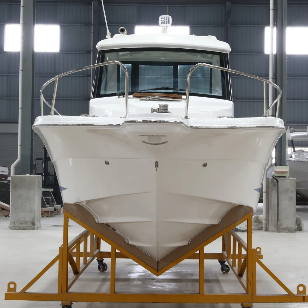 Factory wholesale New 33FT closed Fiberglass Console Control Yacht Lifestyle Fishing  Boats for Sale
