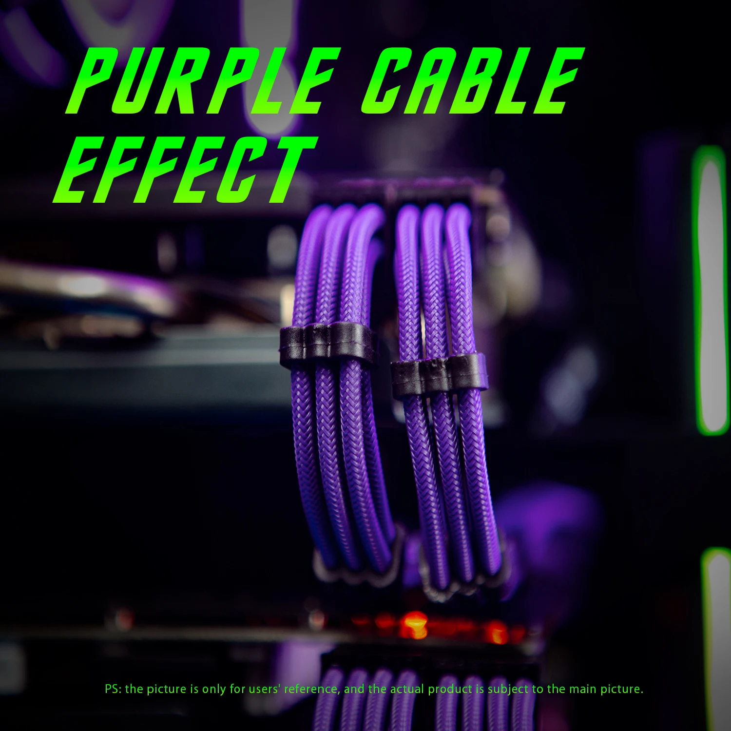 ASIAHORSE | 8 контактов * 3 шт. удлинители питания, индивидуальный цвет и длина, кабельная Втулка с гребнями