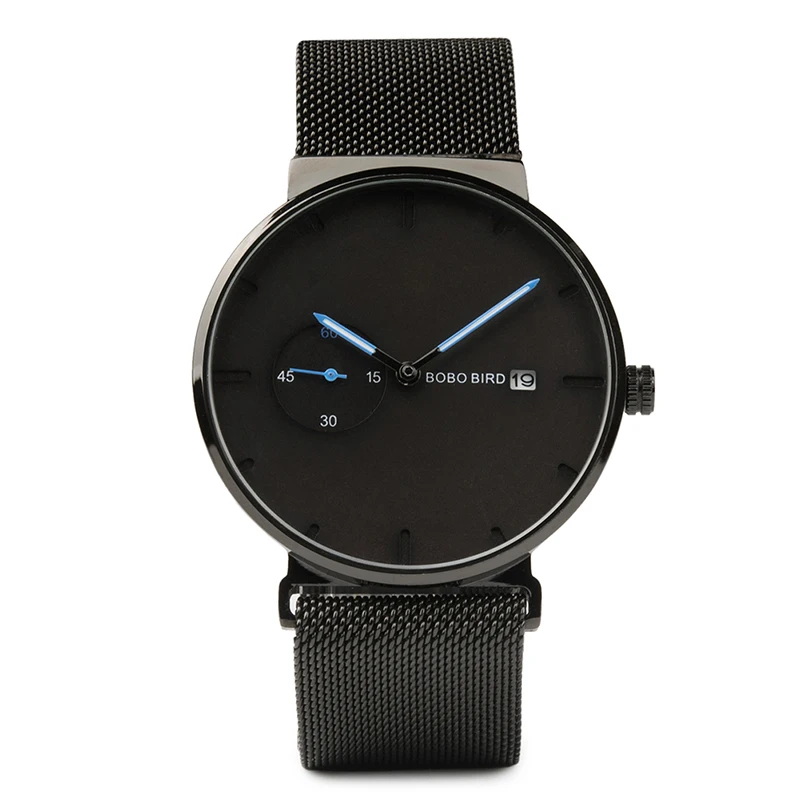  BOBO BIRD Oem водонепроницаемые часы из нержавеющей стали модные спортивные кварцевые с индивидуальным логотипом мужские Роскошные