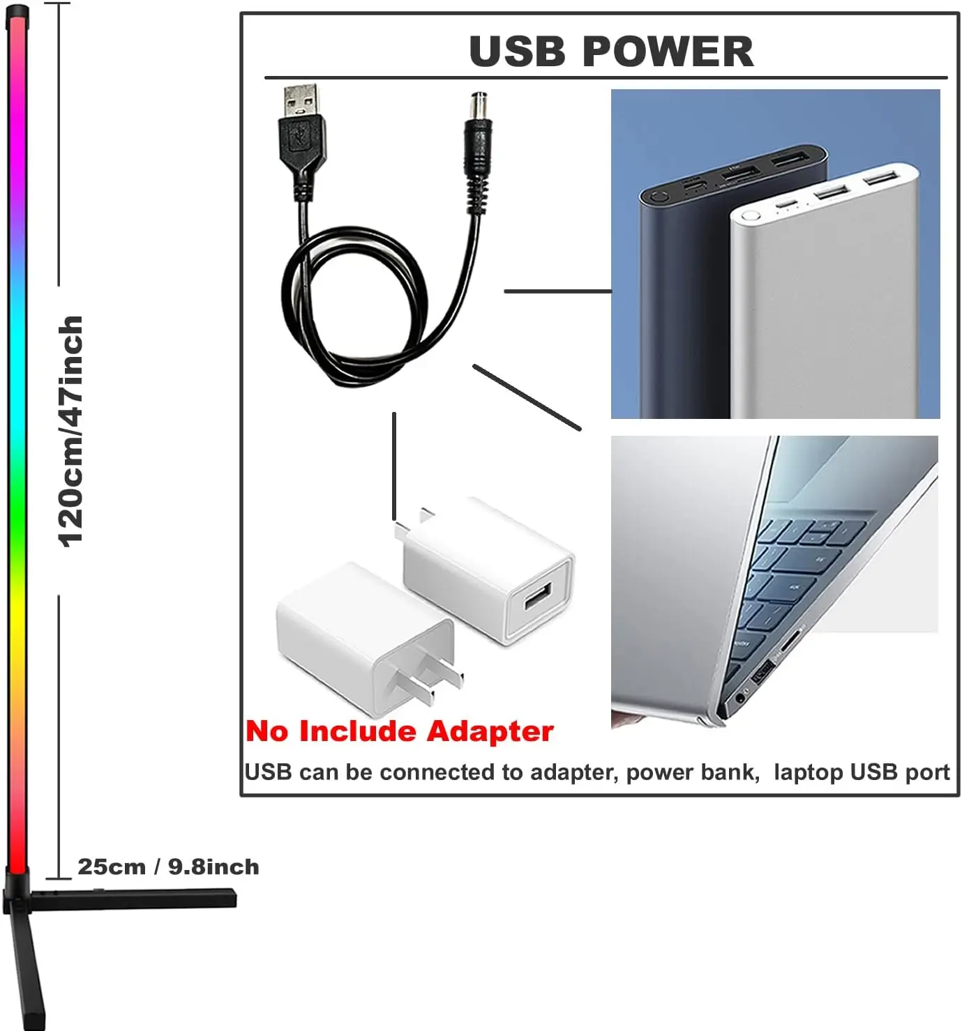 LED Floor Lamp Corner Mood Light RGB Color Changing Mood Dimmable/Music Sync with APP & Remote Control for Home Party Decoration