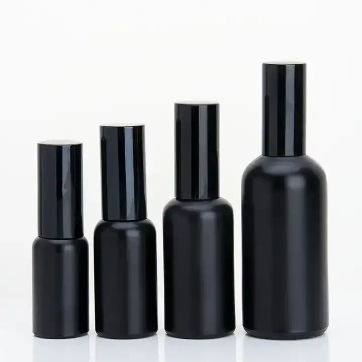 5ml 10ml 15ml 20ml 30ml 50ml 100ml Black Color Glass Mist Spray Bottle With Fine Mist Head Atomizer Perfume Bottle For Cosmetic