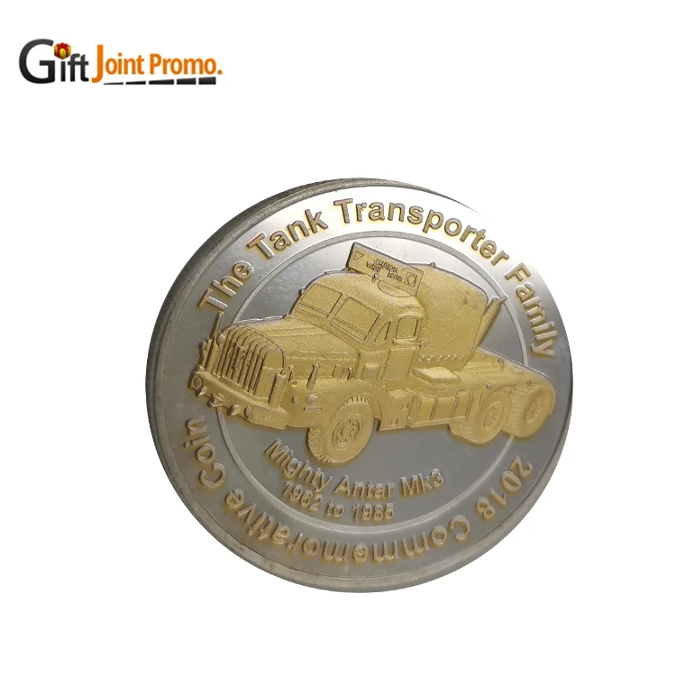 
Promotional Custom Design Zinc Alloy Silver Gold Commemorate Coin 