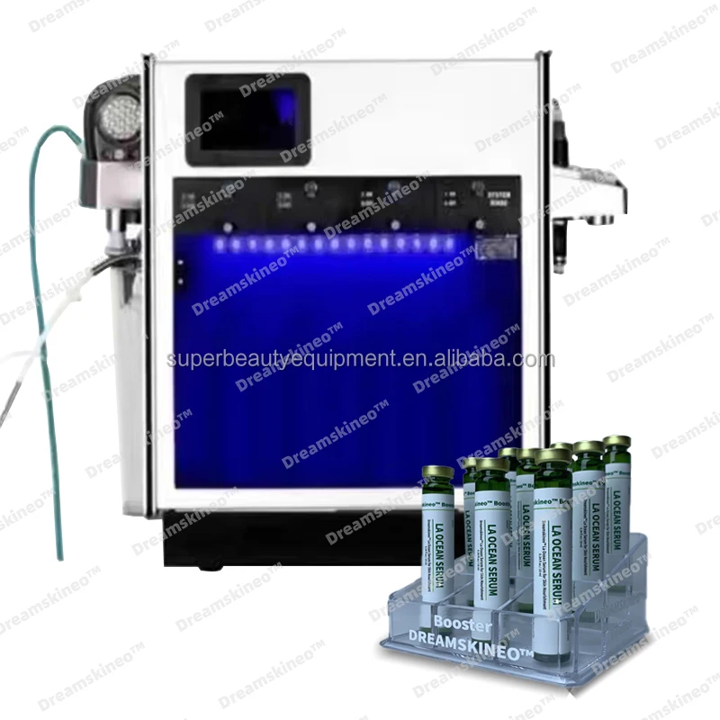 Oxygen Jet Facial Machine Co2 Bubble Hydro Oxygen Facial Machine Exfoliate Oxygen Facial booster serum