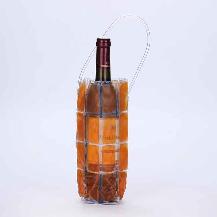 Best selling wine and drink chiller gel bags used in summer for outdoor can keep cool for a long time.