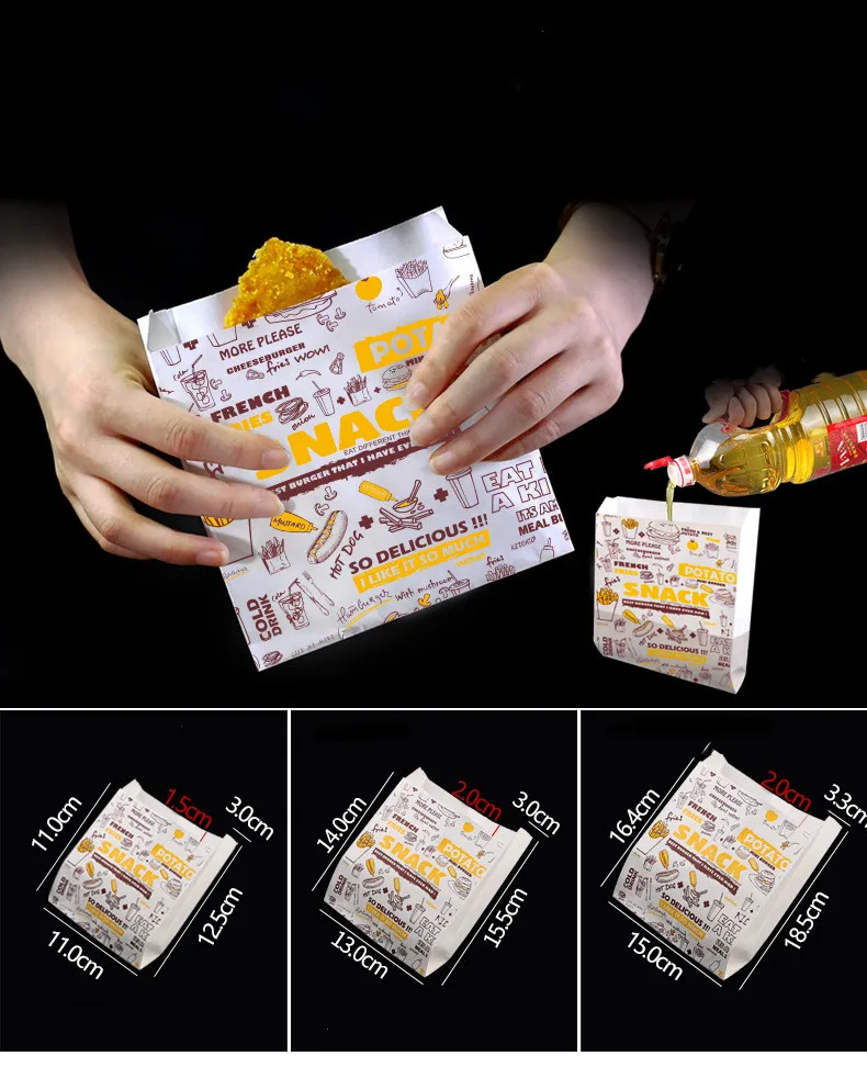 Custom logo kraft paper take out lunch salad noodle fried chicken fries containers takeaway food packaging sandwich burger box