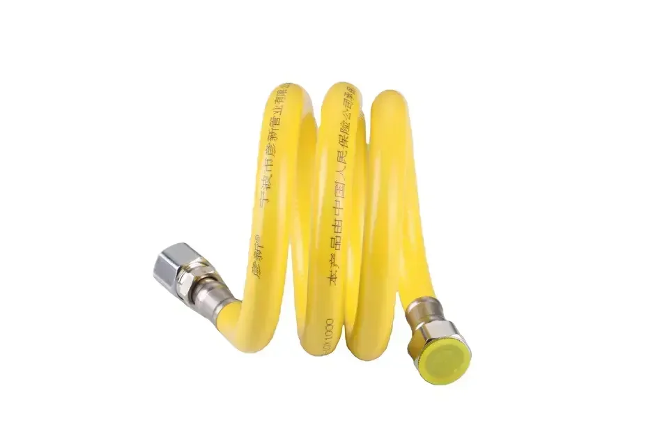 Yancy 304 Stainless Steel Corrugated Flexible Yellow Natural Gas Rubber Hose