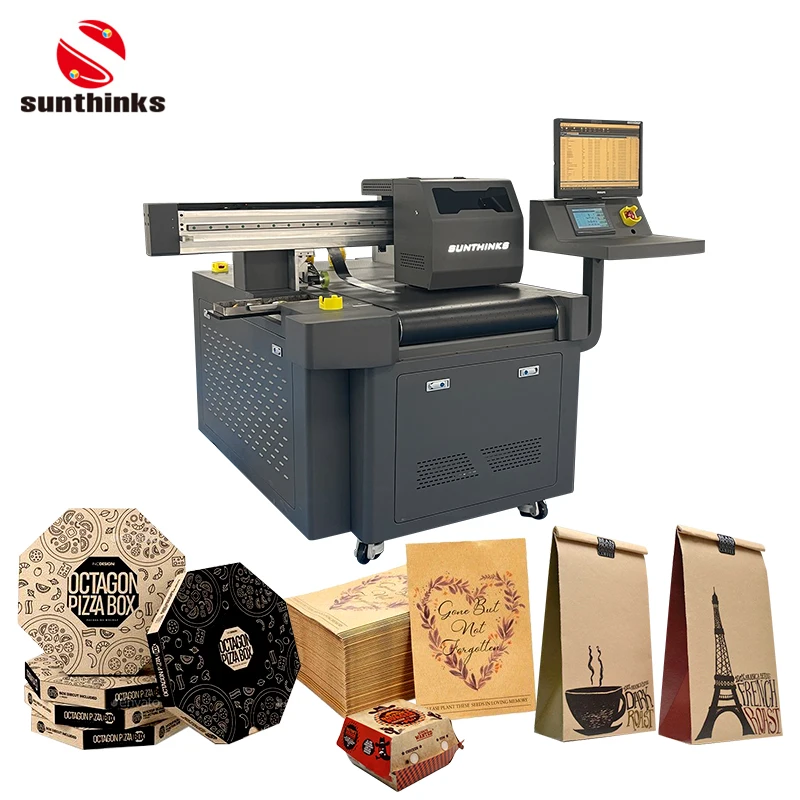Sunthinks A3 Mini Corrugated Paper Boxes Paper Bags Printer Digital Single Pass Printing Machine