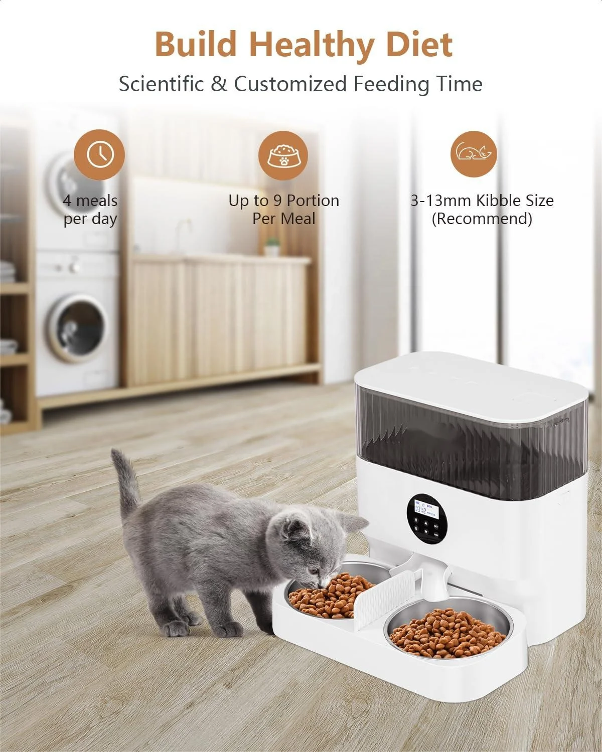 Trending Products 2023 New Arrivals Cat Food Bowl Microchip Food Despenser For Cats Dog Smart