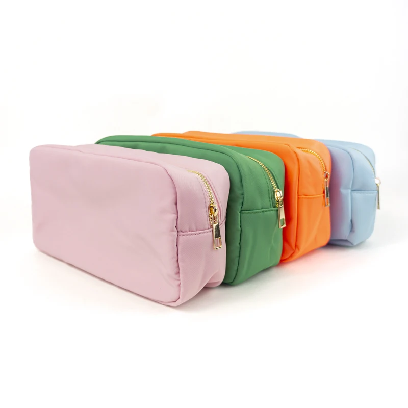 Journey Portable Cosmetic Bags Cosmetic Brush Cosmetics Storage Big Small Sizes Nylon Candy Colors Waterproof Women Make-up Bags