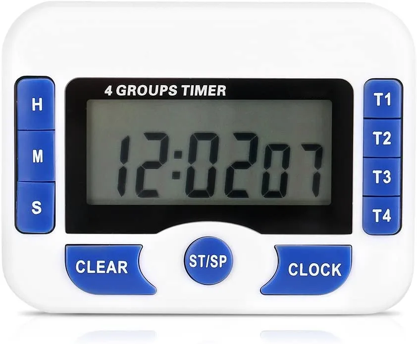 kitchen timer digital 4 group timer study 4 channel timer
