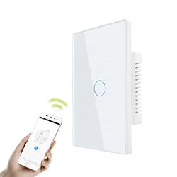 Australia Standard SAA Single Gang Glass Frame Switch Touch Door Light Switch