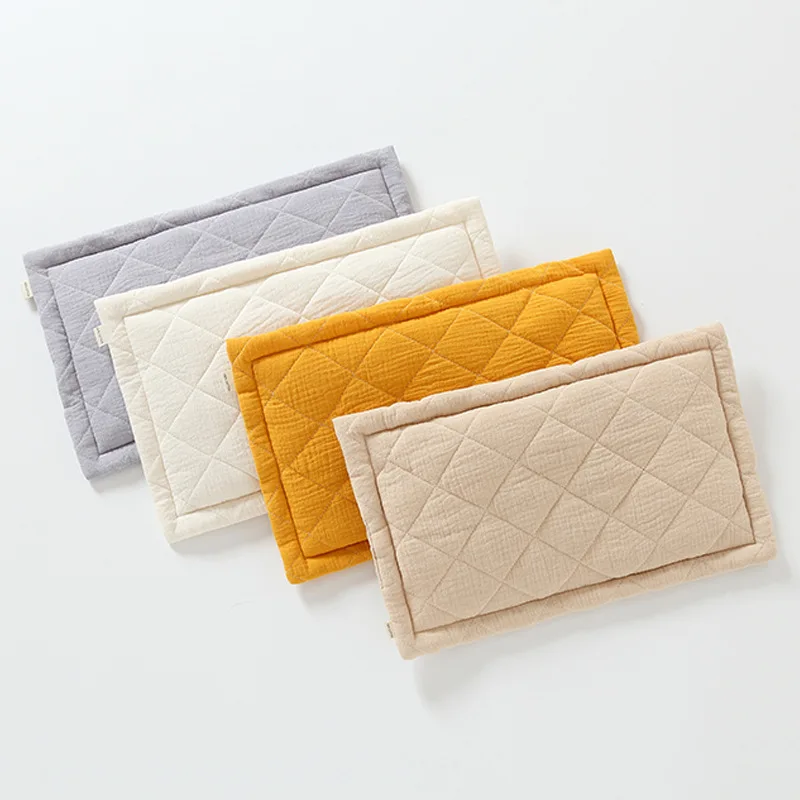 Kids Pillow for Toddler Bed Daycare and Travel Flat Thin Pillow for 2~6 Year Old Girls Boys