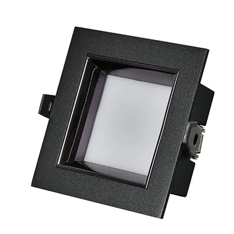 7W Led Downlight Commercial Indoor Lighting Aluminum Embedded Ceiling Down Light Square Recessed Downlights For Project