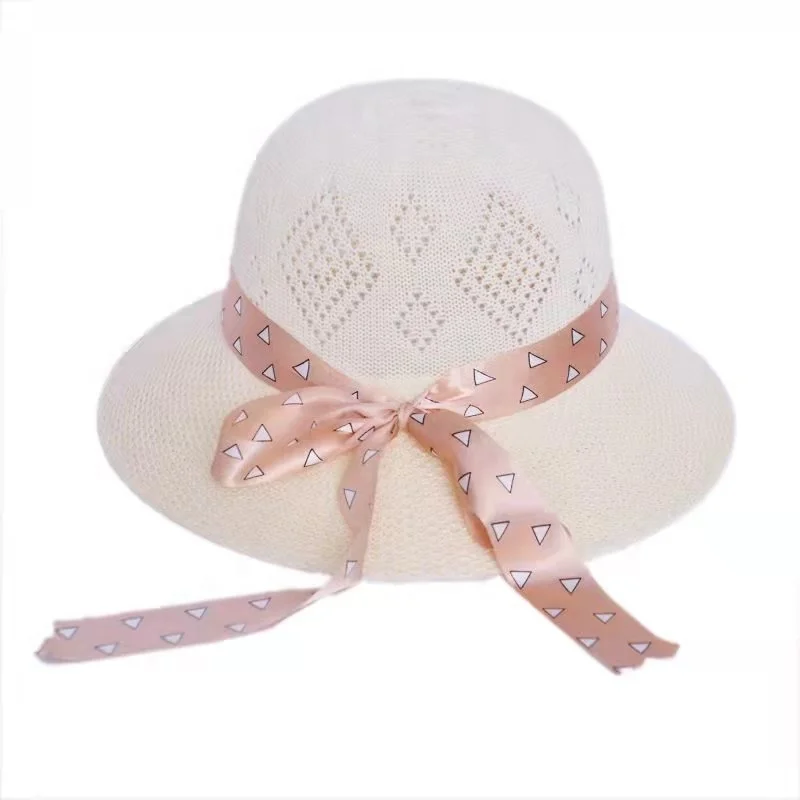 New summer ladies outdoor shade flower straw hat protection sun hat summer beach fashion cool hat