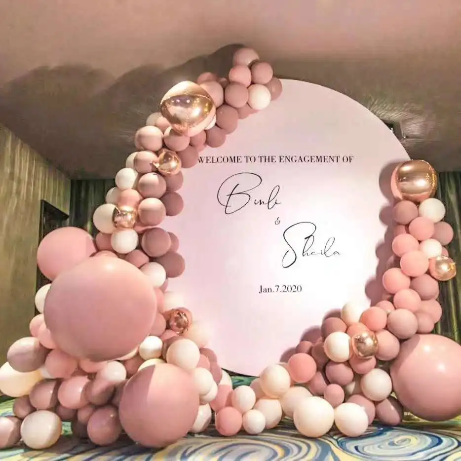 Новый розовый воздушный шар в стиле ретро камеи коричневого цвета, латексные воздушные шары разных размеров, украшение для свадьбы, Дня Святого Валентина, предложение для вечеринки