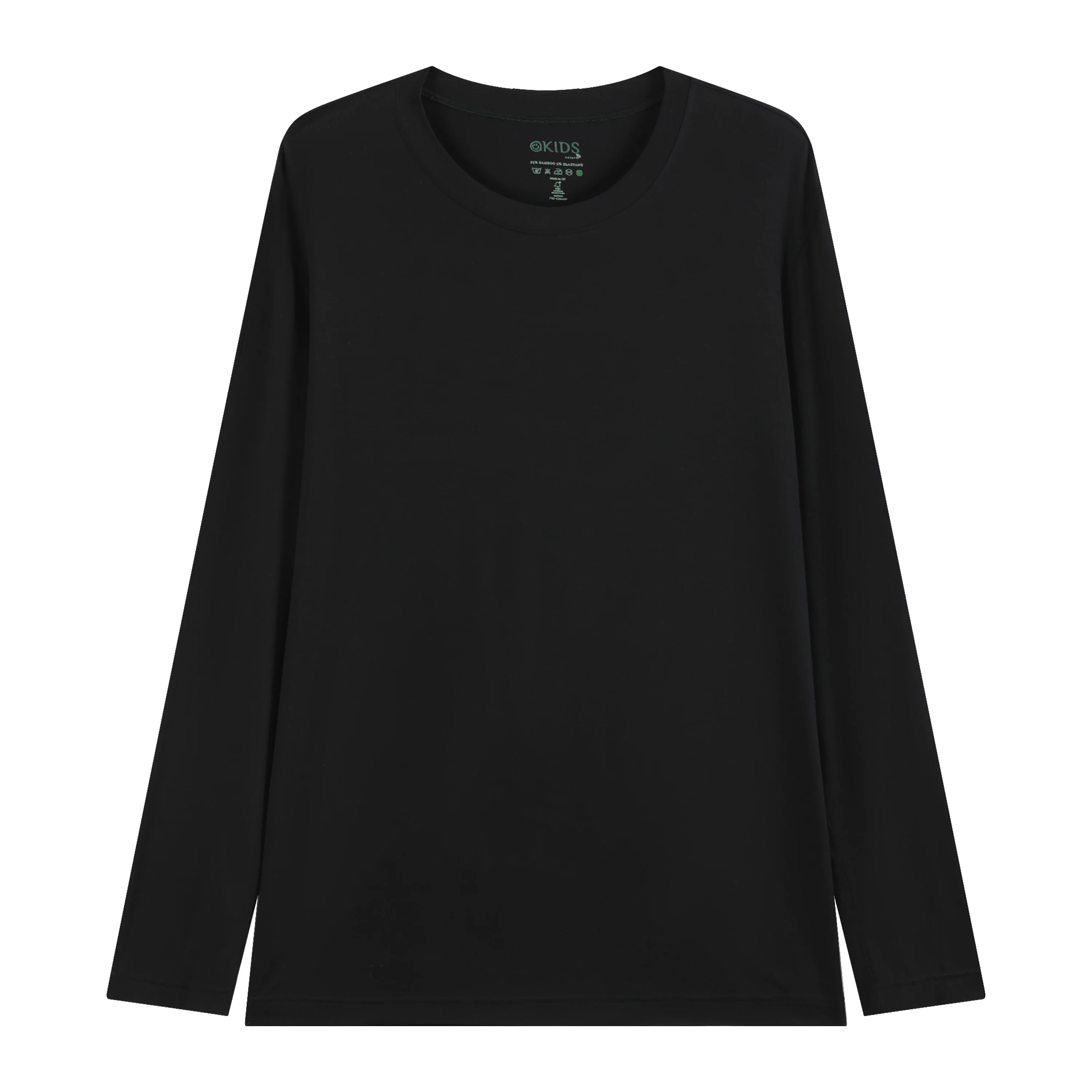 Hot Sale Casual Men Clothes Bamboo Pajamas Top Men Pure Black Summer Round Neck Pajamas Tops