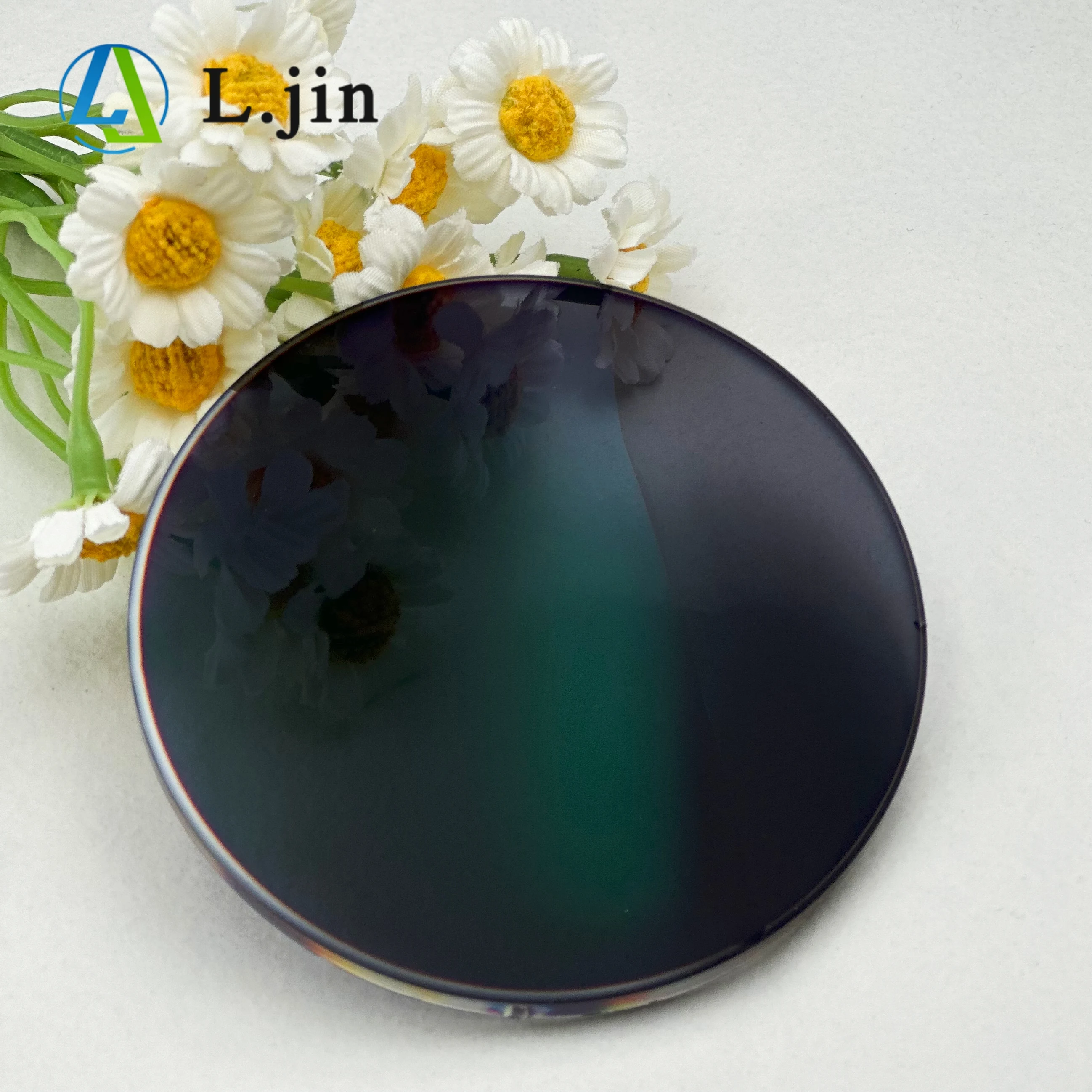 l.jin optical 1.60 1.67 index photochromic spin coating  shmc ar blue coating anti-reflective  eyeglasses lens