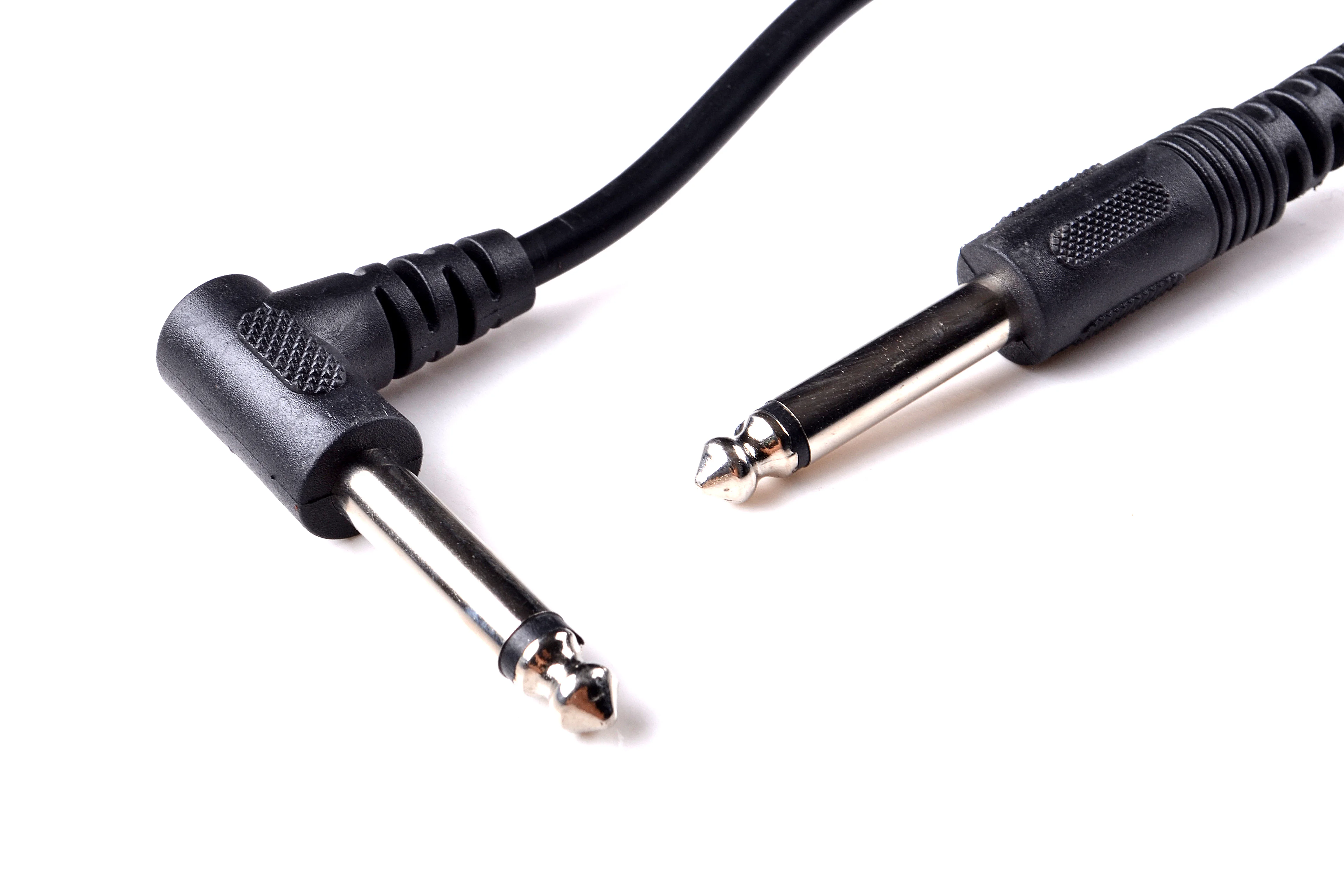 wholesale Black Guitar Cable Instrument TS To Right-Angled 3M/5M/10M guitar patch cable High Quality For Electric Guitar cable