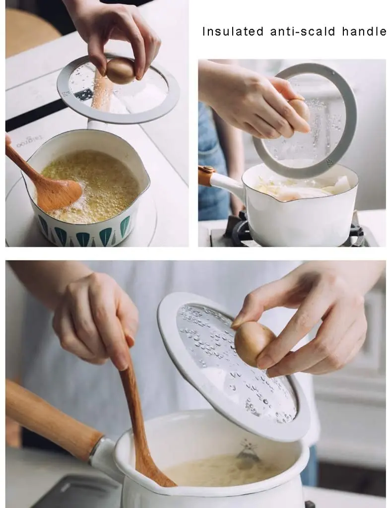 
Wholesale tempered glass heat resistant silicone frame replacement pot lid 