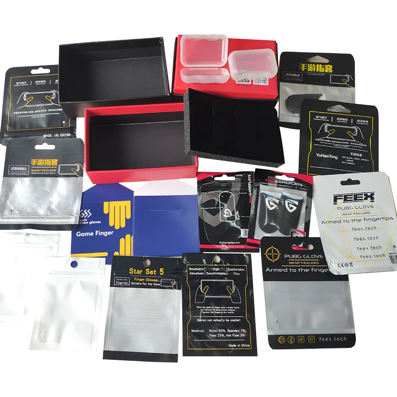 Mobile Full Touch Screen Sensitive Fingertip Gloves Shoot Aim Joysticks Finger Tips Playing Games Silver Fiber Finger Sleeves