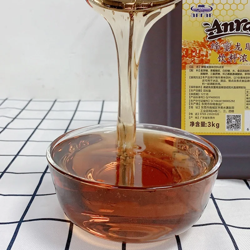 Ароматный сироп Enron Longan Nectar для приготовления пищи чай с молоком напитки густой Лонган мед 3000 г бочки