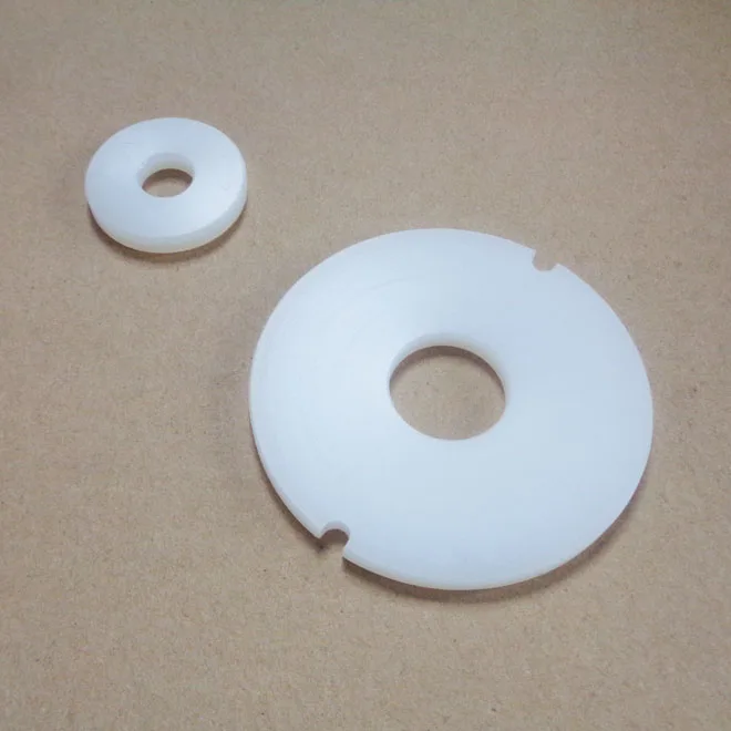 custom CNC turning flanged plastic nylon bushing
