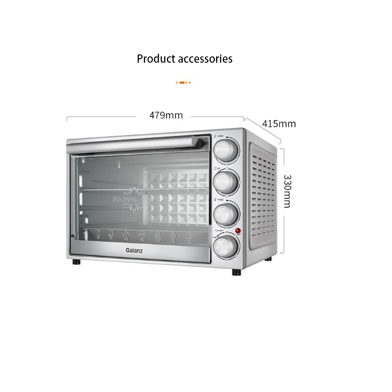 
Galanz household electric oven for high capacity vertical temperature controlled lighting 