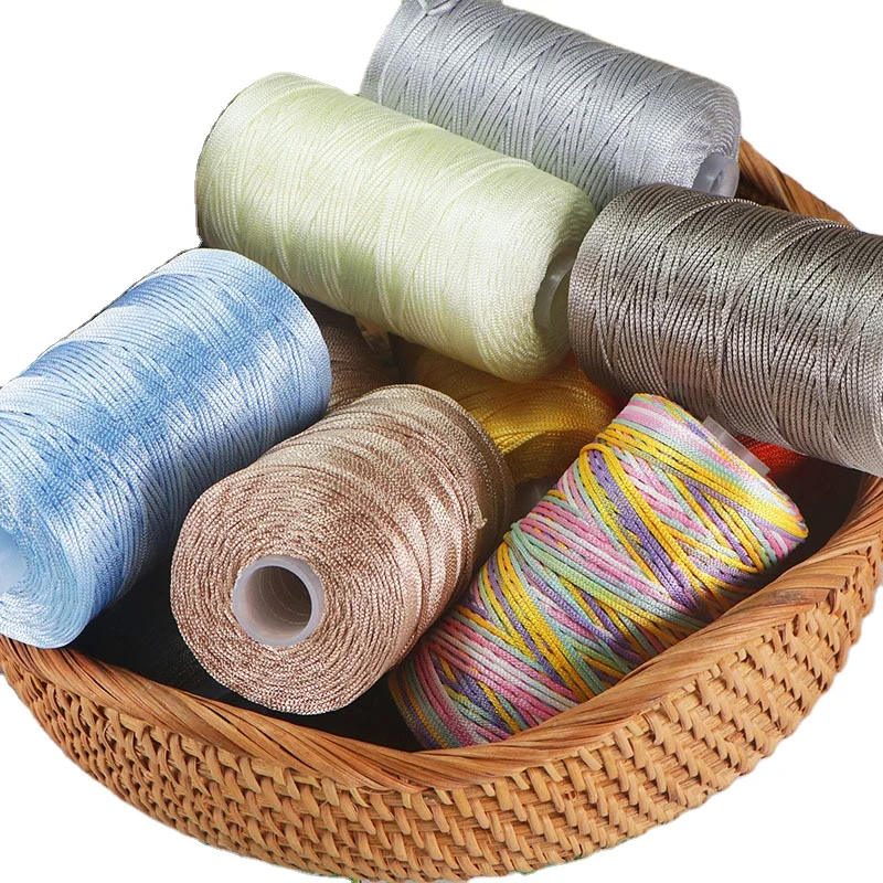 wholesale macrame cord thread braided tassel hand craft polyester yarn for curtain