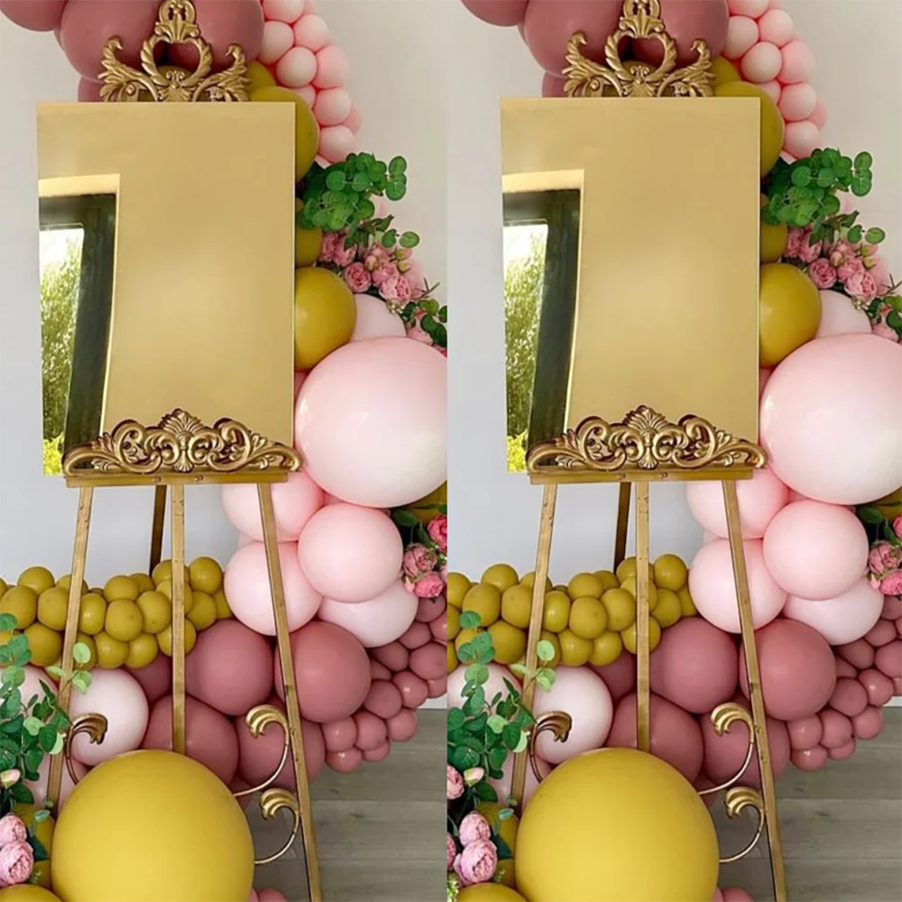 Luxury Folding Easel Backdrop Wedding Sign Display Frame Stand Wooden Easel Stand