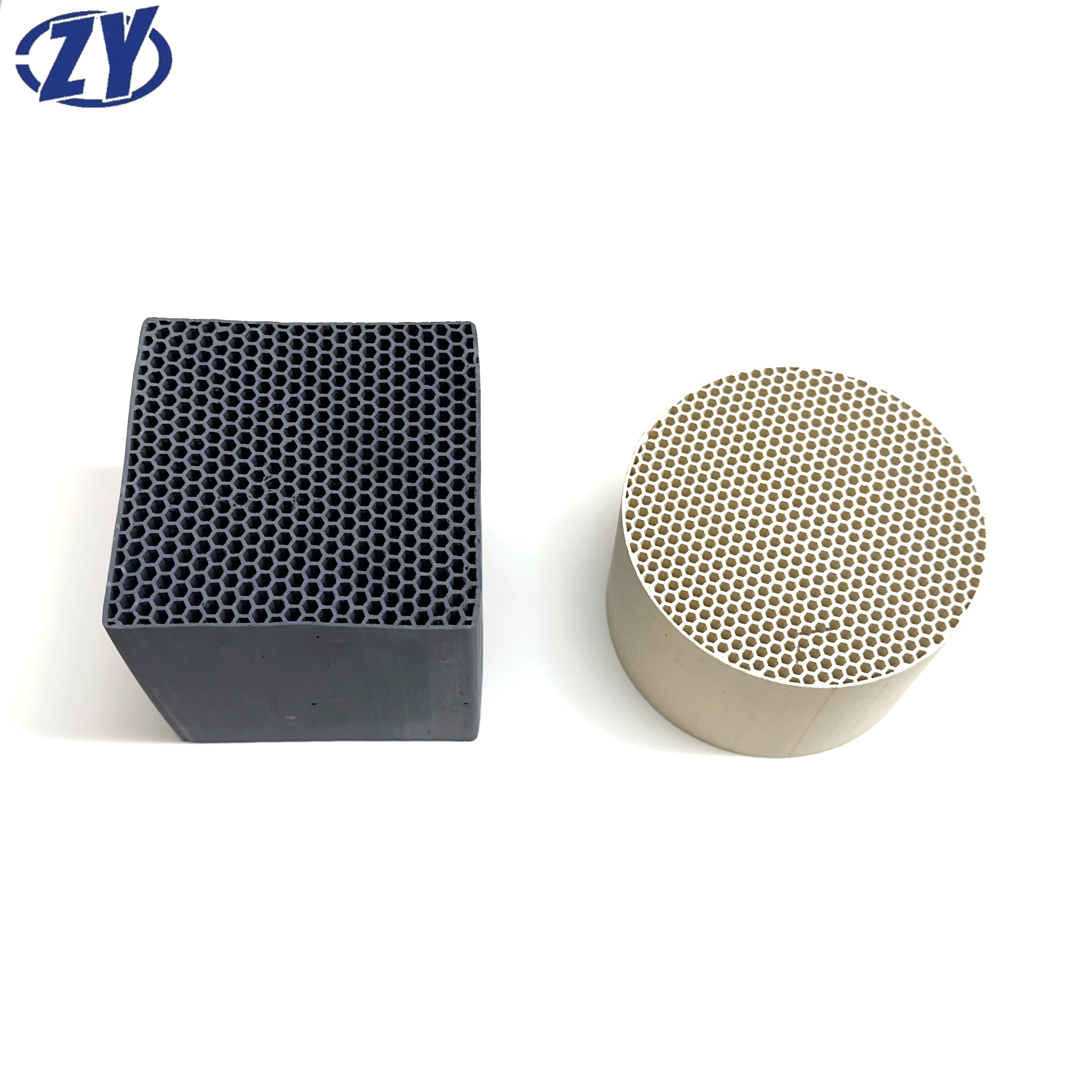 100*100 silicon carbide ceramic honeycomb catalyst carrier Silicon carbide honeycomb ceramics