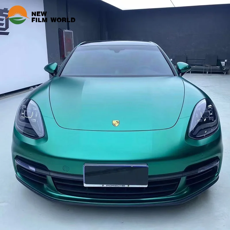 Air Bubble Free Color Car Wrapping Vehicle Wrap Vinyl Stickers Matte Emerald Green Car Wrap Vinyl Film