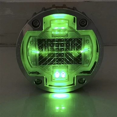 Steady Mode Solar Powered Traffic Lane Marker Waterproof PC and Aluminum Road Stud