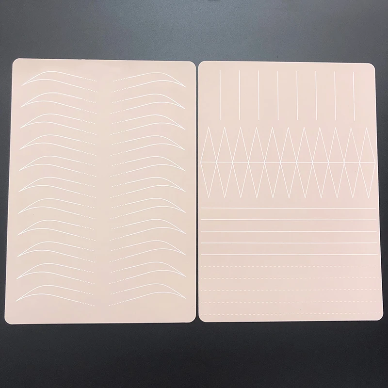 OEM Double Side Microblading Eyebrows Practice Pad Pink PMU Tattoo Practice Skin For Permanent Makeup Beginner Supplies