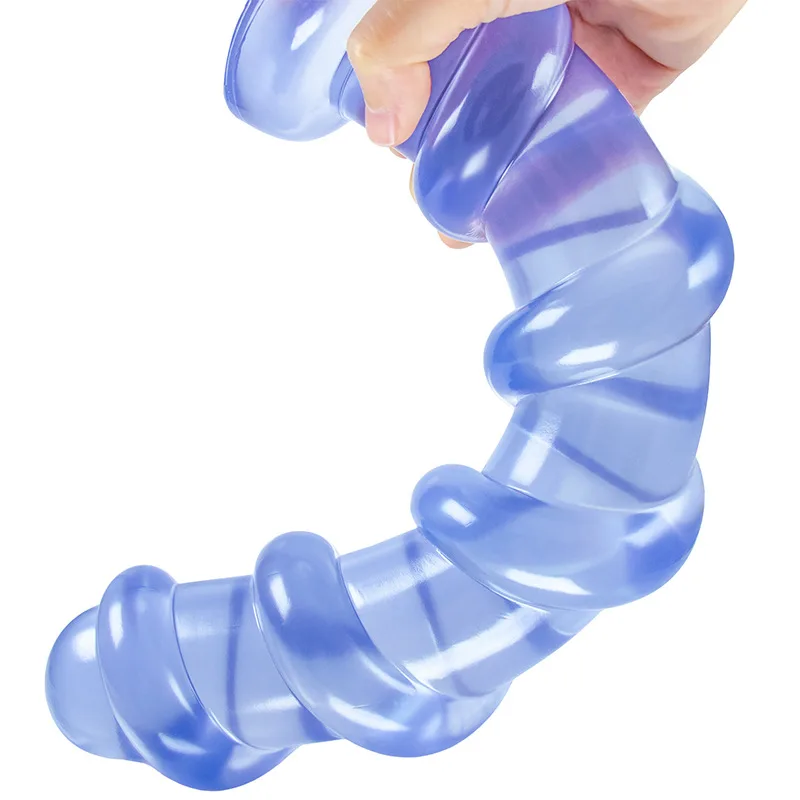 Huge Threaded Dildos with Suction Cup Stimulate Vagina Anus Big Butt Plug Soft Anal Dilator Sex Toys for Men Women
