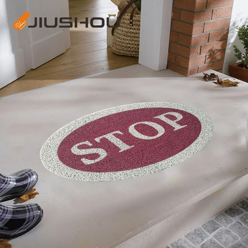 
Outdoor plastic coir door floor shower mat roll dog cage flooring 