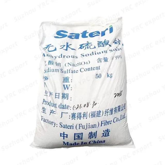 Anhydrous sodium sulphate anhydrous 99% na2so4 price Hot Selling SSA Na2SO4 Viscose Sodium Sulphate Detergent sateri sodium sulp
