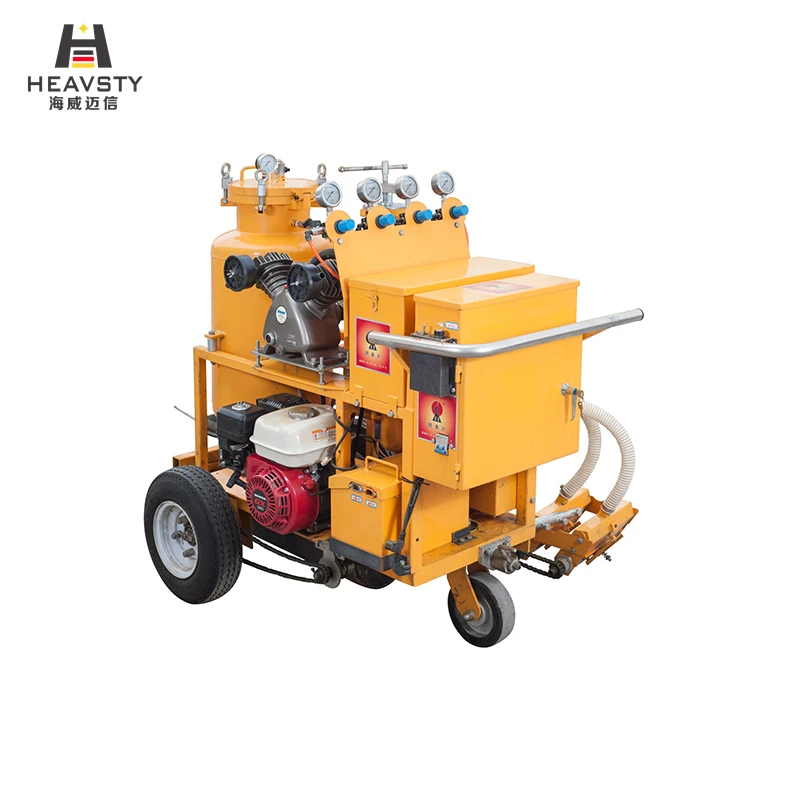 Advanced Safety Standards Premixed 2-component Material Cold Plastics Dots Painting Road Marking Machine