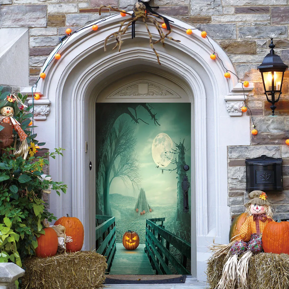 
Halloween door stickers zombie hand-picked door 3D creative decoration door stickers 