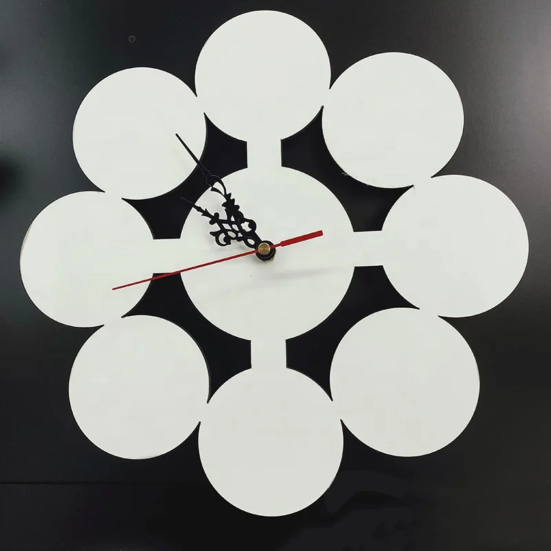 Сублимационные часы из ДВП 30 см круглые деревянные