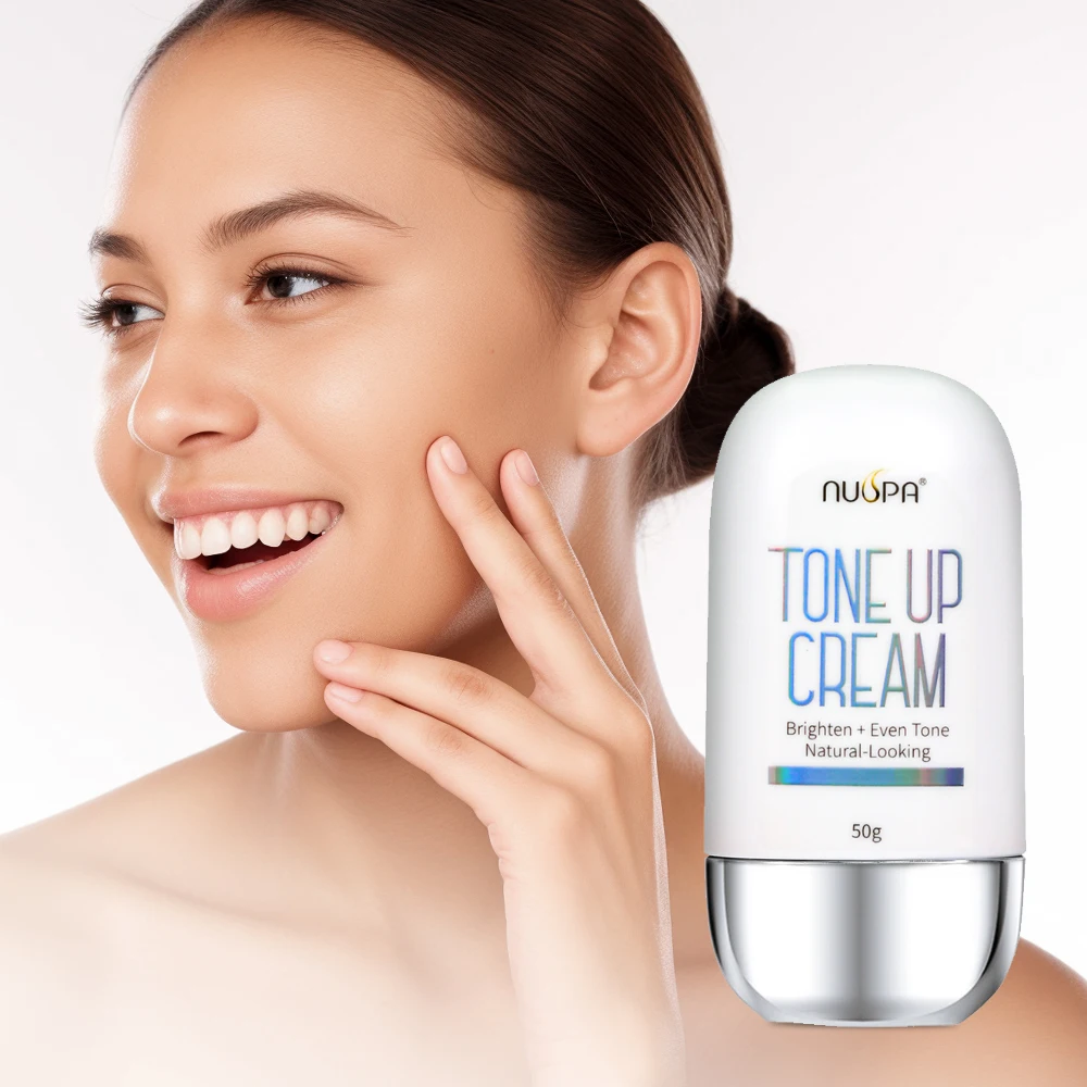 NUSPA Private Label 3 In 1 Rejuvenating Moisturizer Facial Cream Black Skin Radiance Makeup Whitening Cream