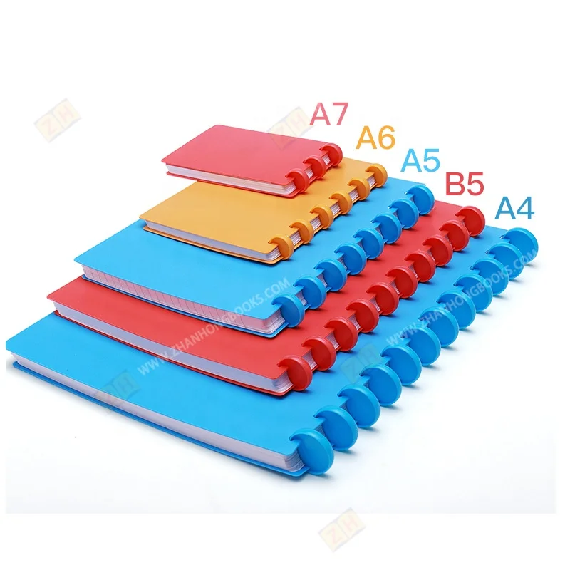 Custom notepad hardcover  personal planner  A5 disc bind notebook journal