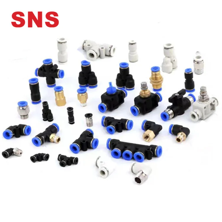 Various Type Factory One Touch Pneumatic Air Hose Fitting Plastic Quick Hose Connect Parts