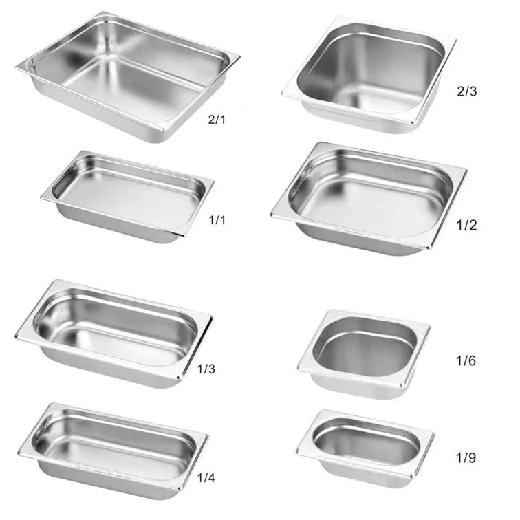 American European Standard Full Size Stainless Steel Food Container Gastronorm GN Pan For Other Hotel & Restaurant Supplies