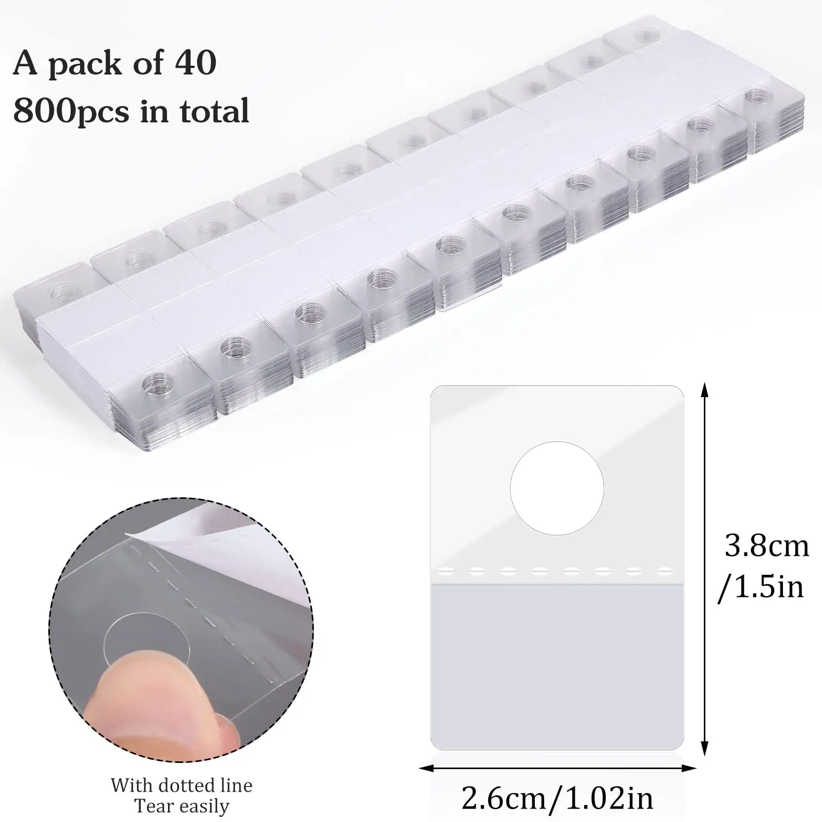 Самоклеящиеся навесные вкладки с прозрачным отверстием сверхпрочные прозрачные пластиковые бирки крючки для магазина розничный дисплей