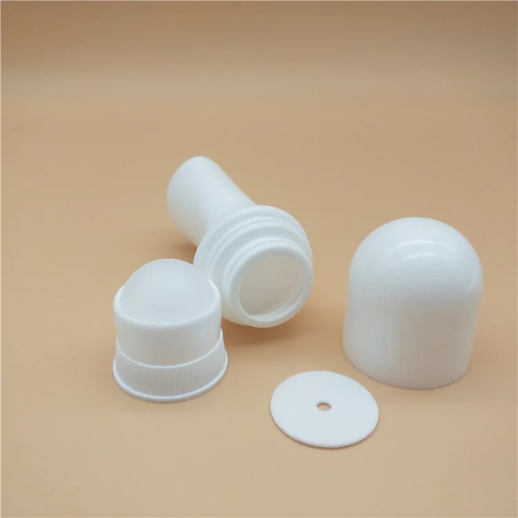 Plastic Anti-perspirant Roller Bottles Skin Care Packaging Cosmetic Screw Cap 50ml Empty Refillable Roll-on Bottle White Matte